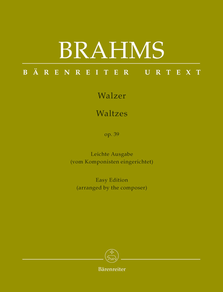 Brahms, ed. Koehn – Waltzes, Op. 39 (Easy Edition) – Piano