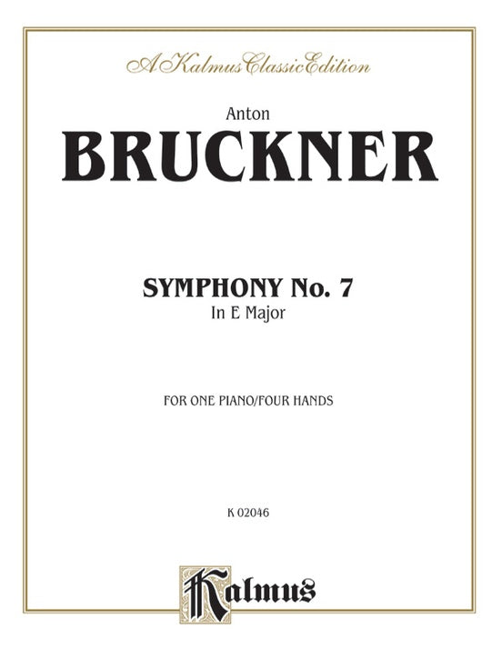 Bruckner - Symphony No. 7 - Piano 4-Hands
