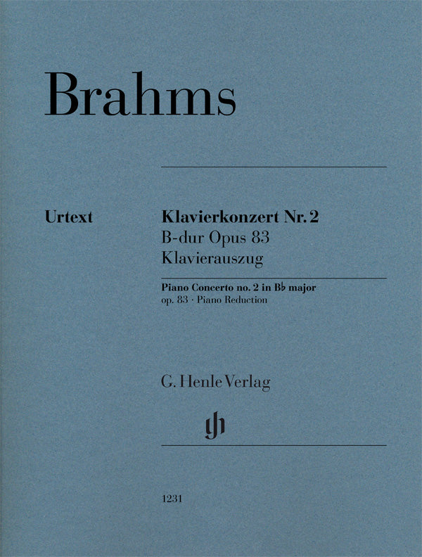 Brahms – Piano Concerto No. 2 in Bb, Op. 83 – 2 Pianos, 4 Hands