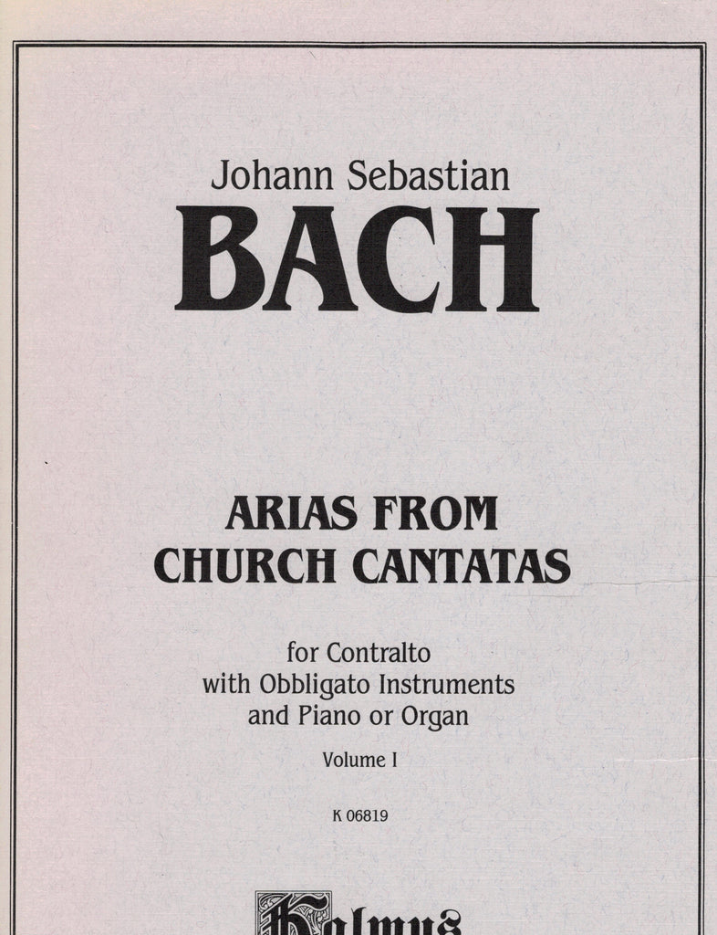 Bach - Complete Arias: Church Vol.1: Alto - Alto Voice