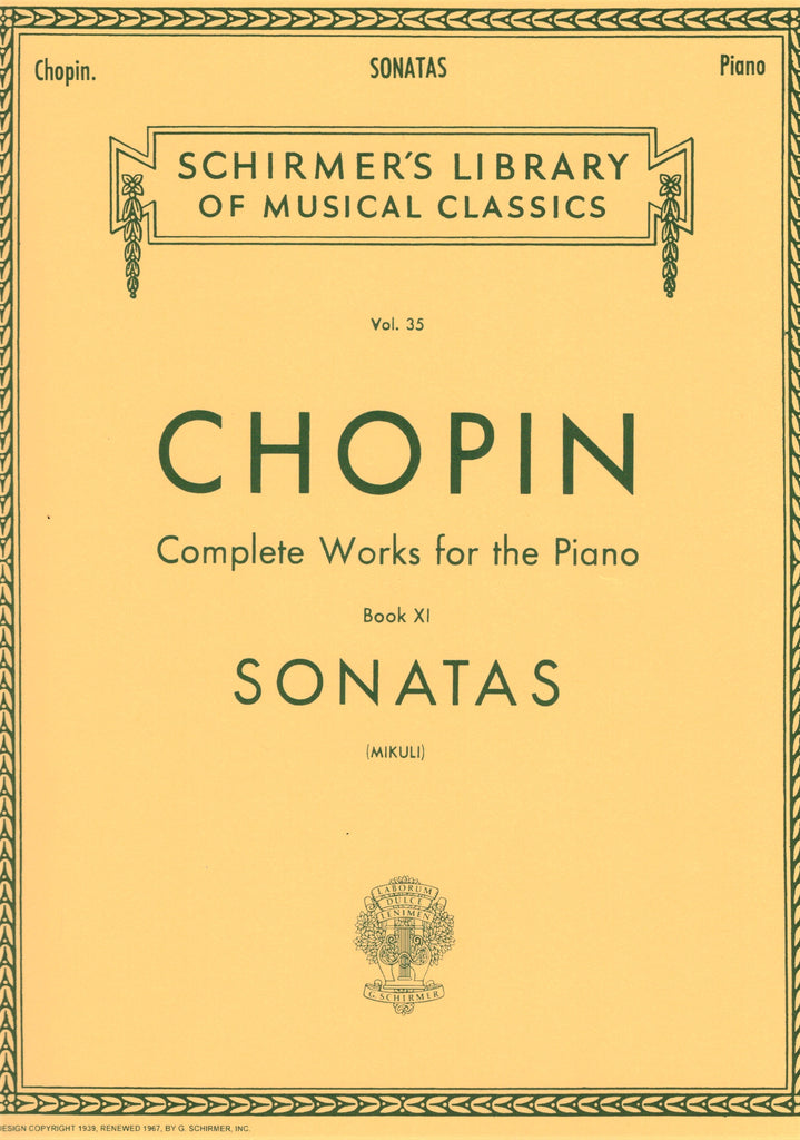 Chopin, ed. Mikuli – Sonatas – Piano