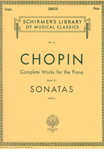 Chopin, ed. Mikuli – Sonatas – Piano