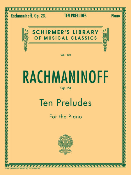 Rachmaninoff – 10 Preludes, Op. 23 – Piano
