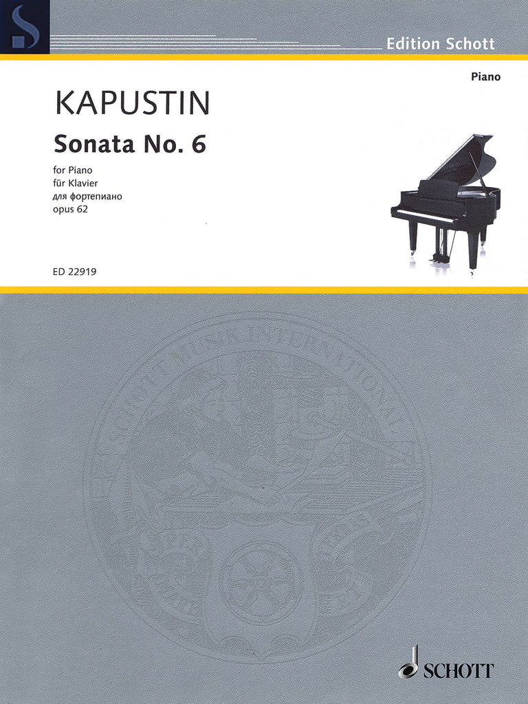 Kapustin – Sonata No. 6, Op. 62 – Piano