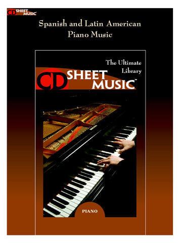 Various - CD Sheet Music: Spanish and Latin American Piano Music - CD-ROM Digital Score