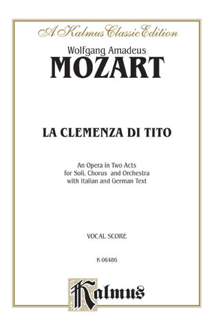 Mozart – La Clemenza di Tito – Vocal Score