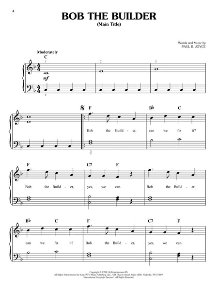 Various – Cartoon Tunes – Easy Piano