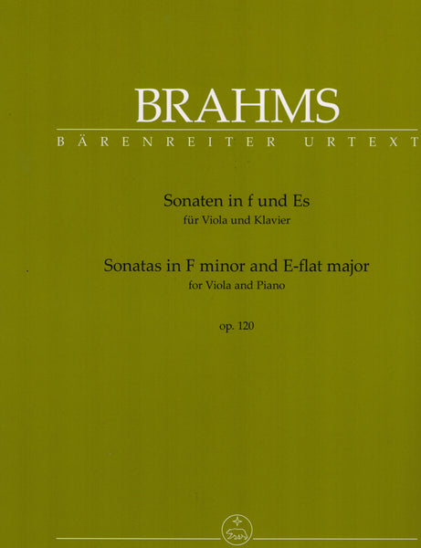 Brahms - Sonatas in F Minor and Eb Major, Op. 120 - Viola and Piano