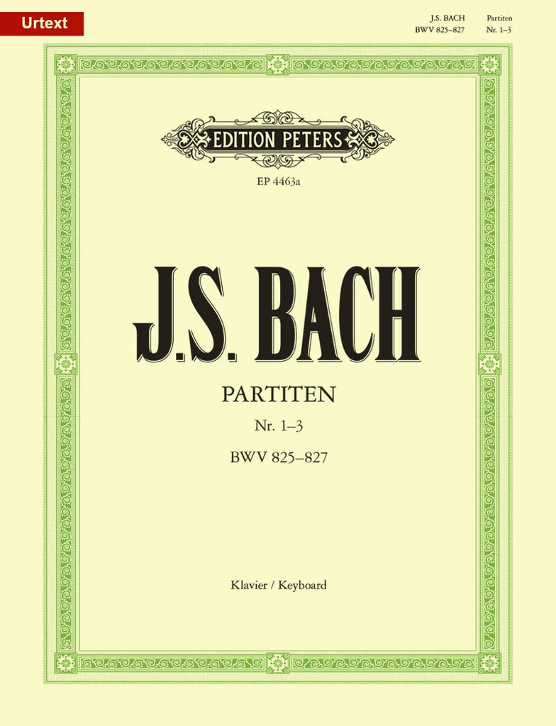 Bach, ed. Soldan – Partitas 1-3, BWV 825-827 – Piano