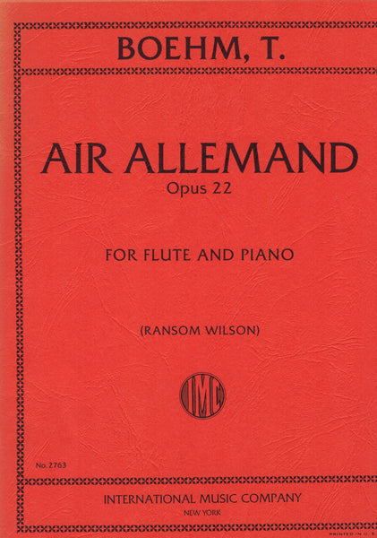 Boehm, ed. Wilson - Air Allemand, Op. 22 - Flute and Piano