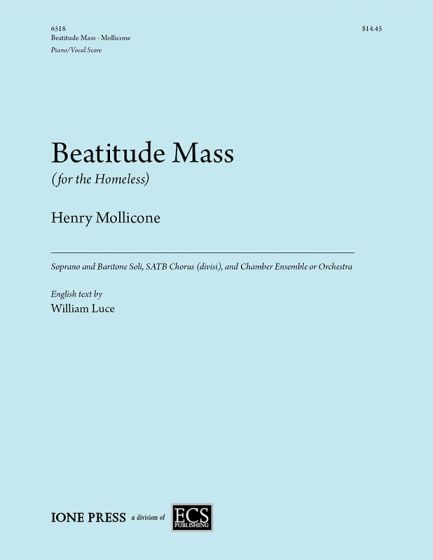 Mollicone - Beatitude Mass (for the Homeless) - Piano, Vocal Score