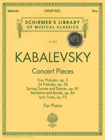 Kabalevsky – Concert Pieces – Piano