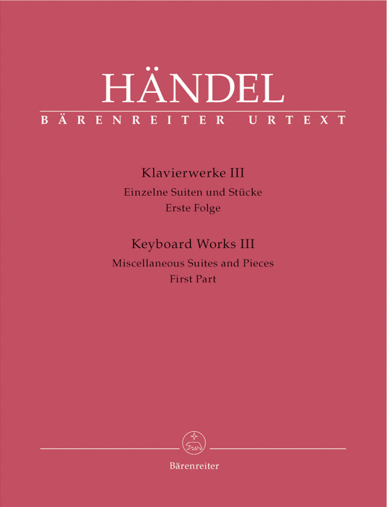 Handel, ed. Best - Keyboard Works III - Piano