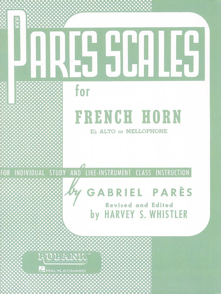 Pares, rev. Whistler - Pares Scales - Horn or Mellophone Method