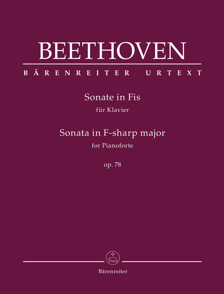 Beethoven, ed. Del Mar – Sonata in F# Major, Op. 78 – Piano