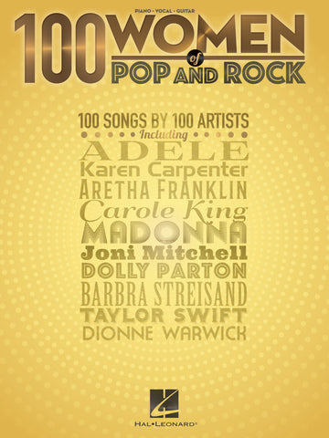 Various – 100 Women of Pop and Rock – Piano, Vocal, Guitar