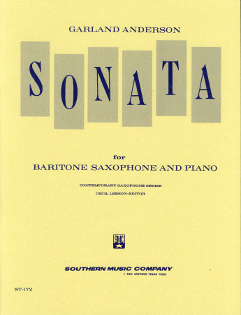 Anderson, ed. Leeson - Sonata, Op. 6 - Baritone Saxophone and Piano