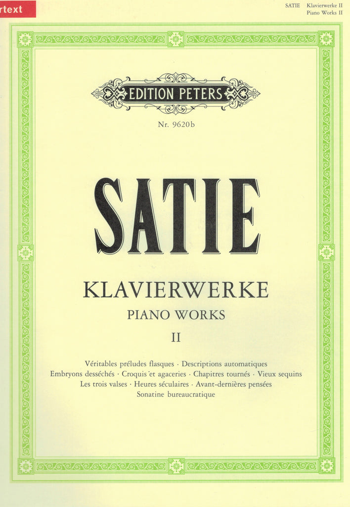 Satie, ed. Klemm – Piano Works, Vol. 2 – Piano