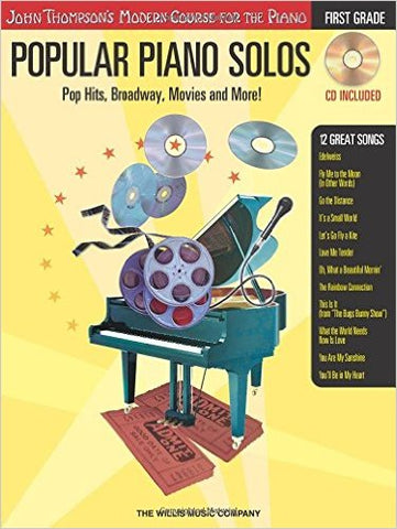 John Thompson's Modern Course: Popular Solos Grade 1 (w/CD) - Piano Method