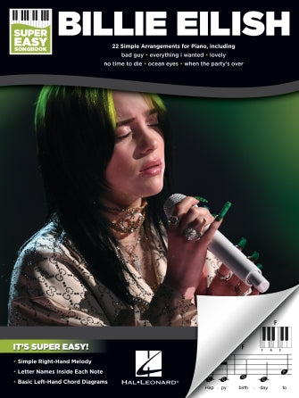 Eilish - Super Easy Songbook: 22 Simple Arrangements for Piano - Super Easy Piano