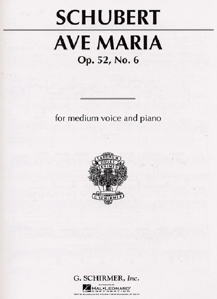 Gounod - Ave Maria in F Major - Voice, Violin (Cello), and Piano