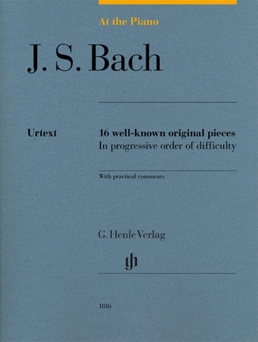 Bach – J.S. Bach: At The Piano: 16 Well-known Original Pieces  – Piano