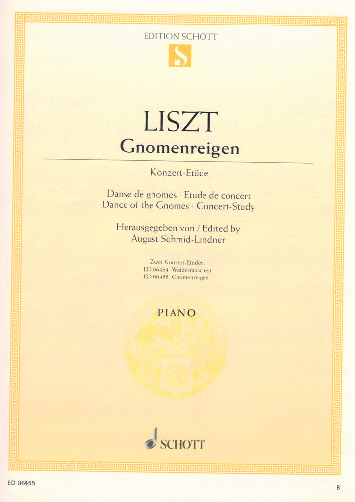 Liszt, ed. Schmid-Lindner – Gnomenreigen – Piano