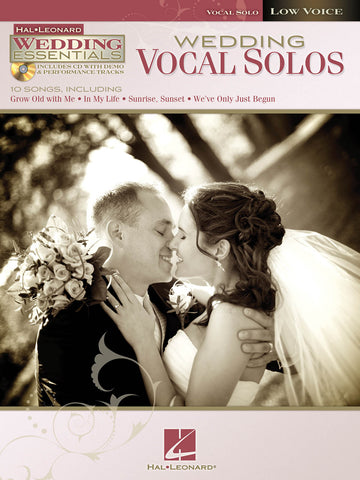 Wedding Vocal Solos (w/CD) - Low Voice