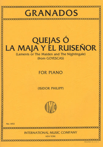 Granados, ed. Philipp – The Maiden and the Nightingale – Piano