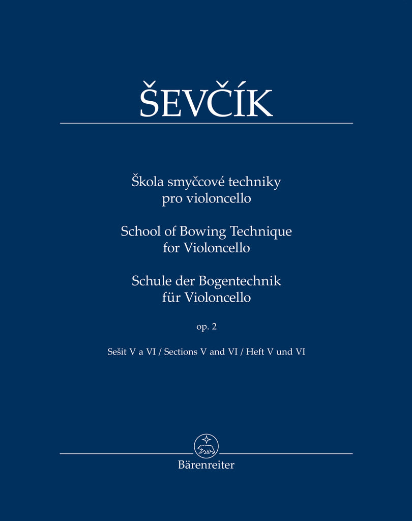 Sevcik, arr. Jamnik – School of Bowing Technique for Violoncello, Sections V and VI – Cello Method