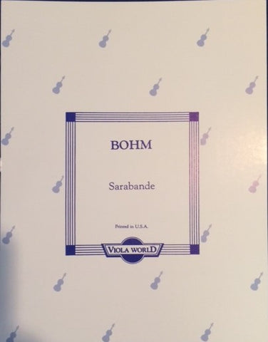 Bohm - Sarabande - Viola and Piano