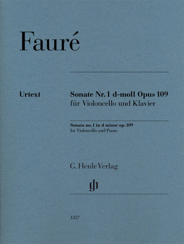 Faure - Sonata No. 1 in D Minor, Op. 109 - Cello and Piano