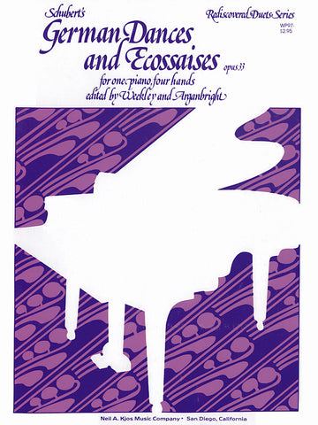 Schubert, arr. Arganbright - German Dances and Ecossaises, Op. 33 - Piano 4-Hands