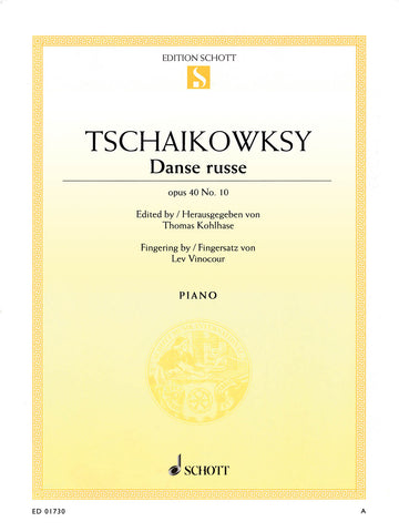 Tchaikovsky, eds. Kohlhase and Vinocour - Danse Russe, Op. 40/10 - Piano