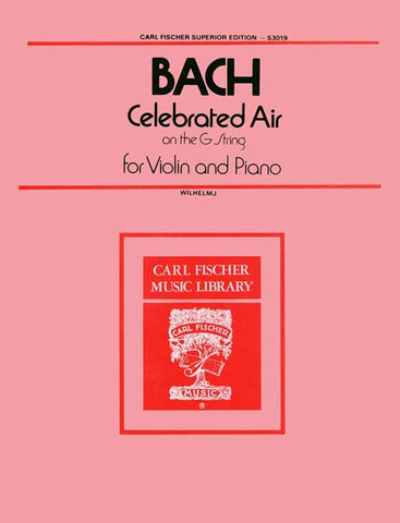 Bach - Celebrated Air on the G String - Violin and Piano