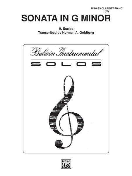 Eccles - Sonata in G Minor - Bass Clarinet and Piano