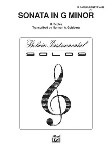 Eccles - Sonata in G Minor - Bass Clarinet and Piano