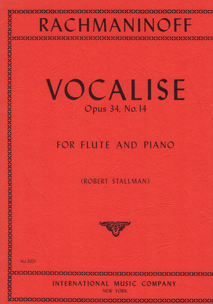 Rachmaninoff, ed. Stallman - Vocalise, Op. 34 No. 14 - Flute and Piano