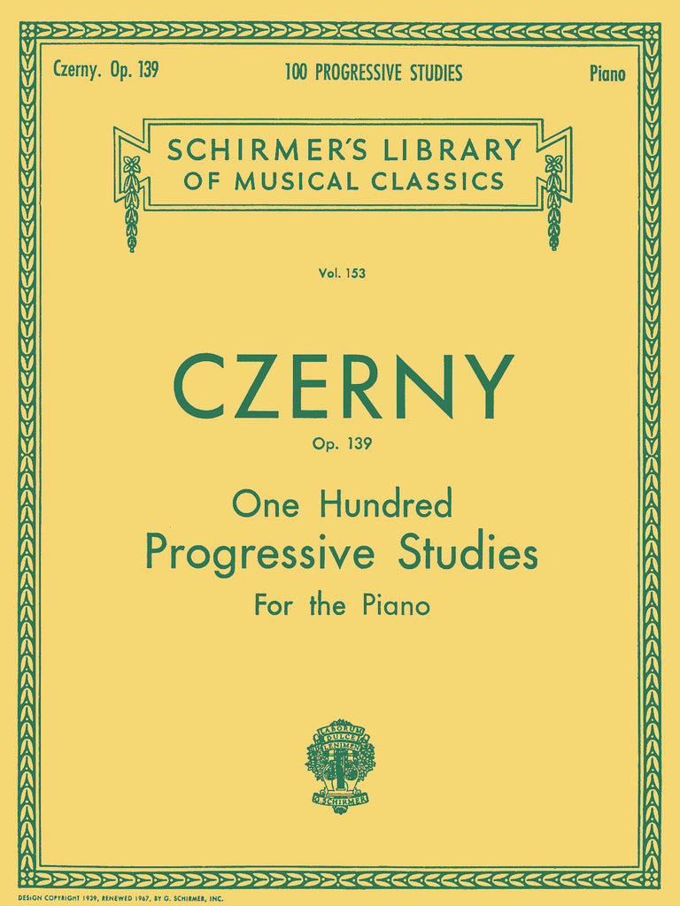 Czerny - 100 Progressive Studies, Op. 139 - Piano Method