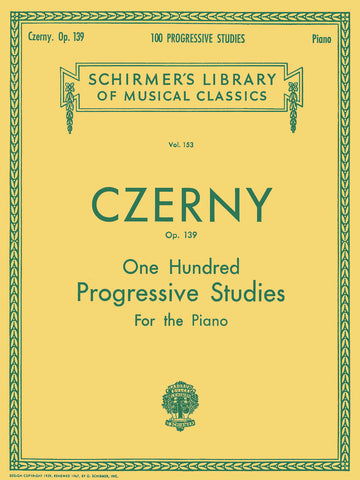 Czerny - 100 Progressive Studies, Op. 139 - Piano Method