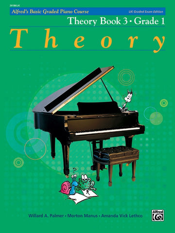 Palmer, et al - Alfred's Graded Piano Course Theory Book 3, Grade 1, UK Edition - Piano Method