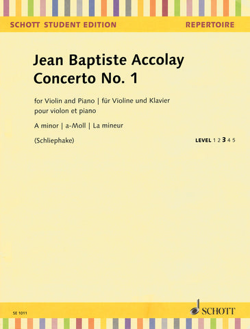 Accolay - Violin Concerto No. 1 in A Minor - Violin and Piano