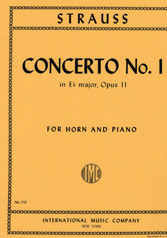 Strauss, R. - Concerto No. 1 in Eb Major, Op. 11 - Horn and Piano