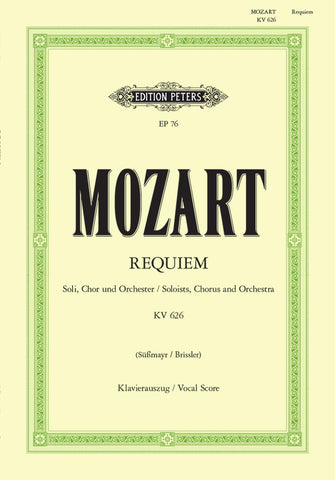 Mozart and Sussmayr, ed. Brissler – Requiem, K. 626 – SATB and Piano