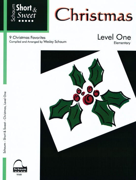 Schaum - Short and Sweet: Christmas, Level 1 - Elementary Piano Solo