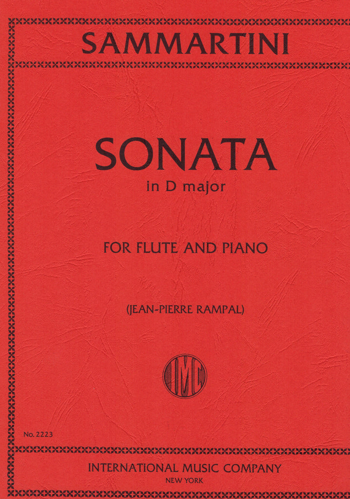 Sammartini, ed. Rampal - Sonata in D Major - Flute and Piano