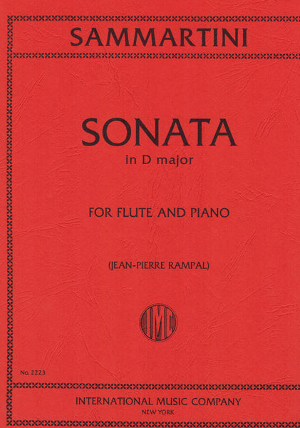 Sammartini, ed. Rampal - Sonata in D Major - Flute and Piano