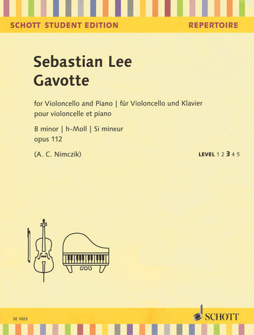 Lee - Gavotte in B Minor, Op. 112 - Cello and Piano