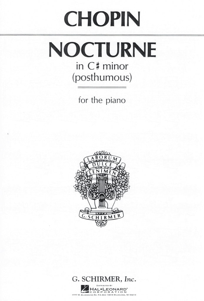 Chopin, ed. York – Nocturne in C# Minor, Op. Post. – Piano