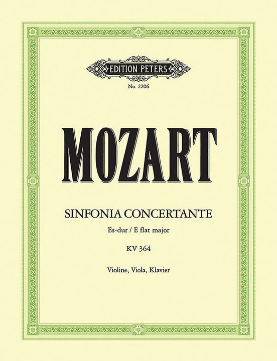 Mozart - Sinfonia concertante in E flat K364 (320d) -  Violin, Viola and Piano